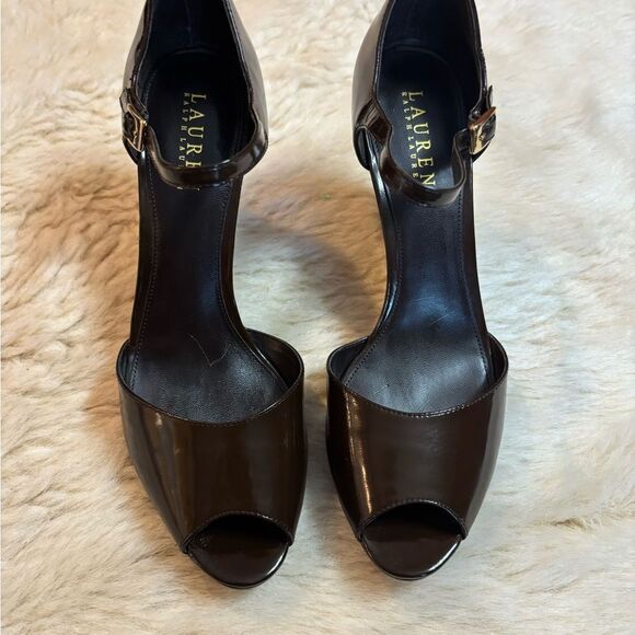 Ralph Lauren Black Wedge Shoes - Picture 5 of 11